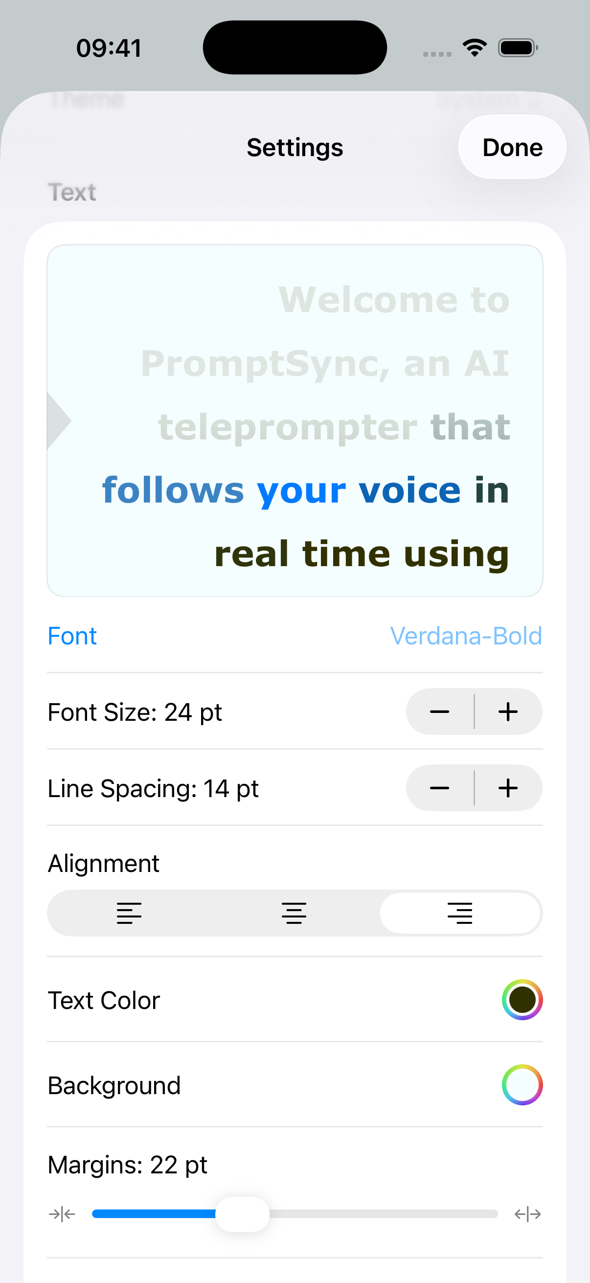 Screenshot of CueSync