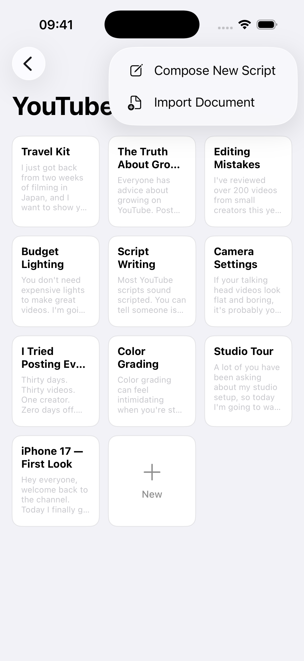 Screenshot of PromptSync