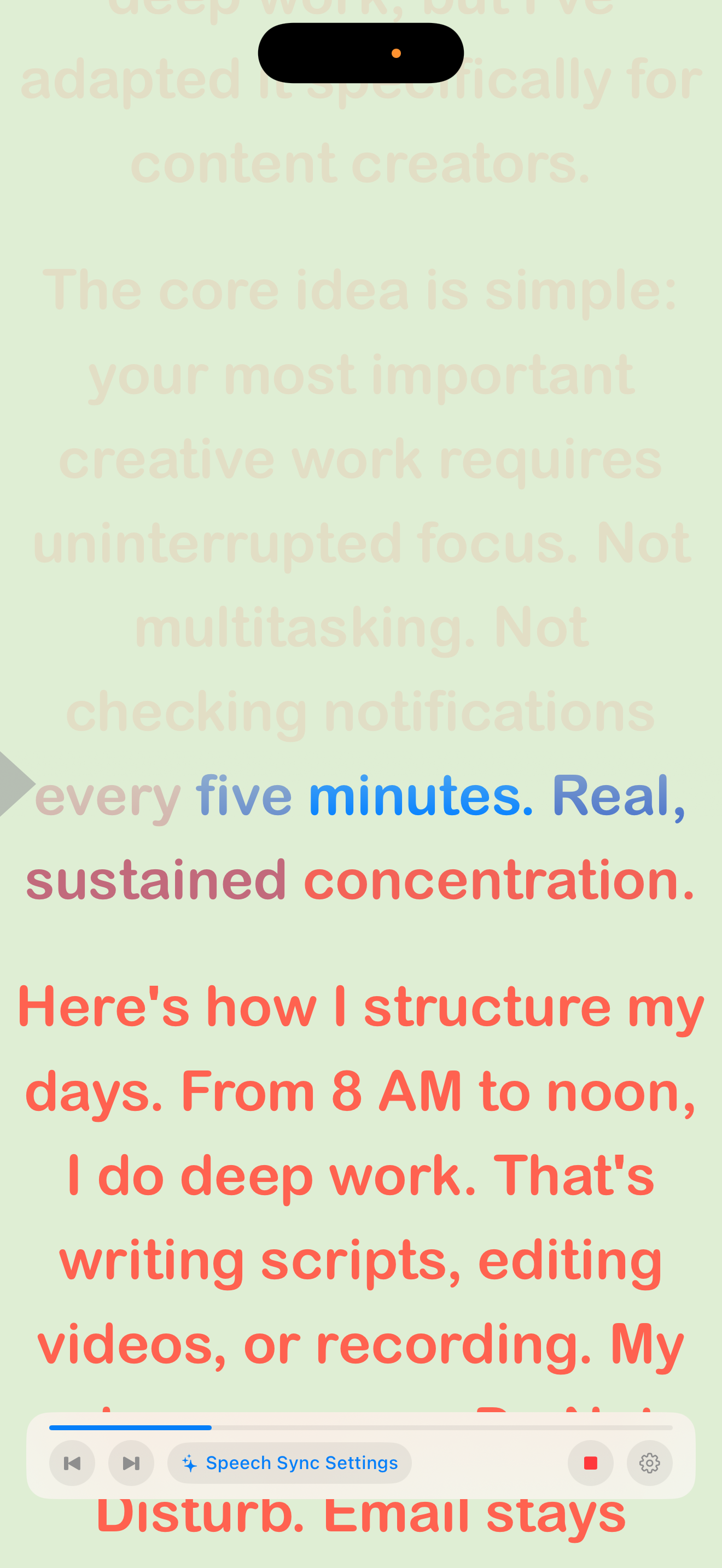Screenshot of PromptSync